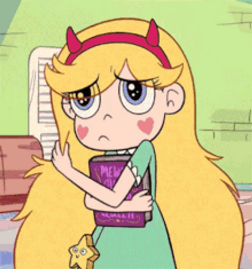 Princes Star Butterfly Sad And Disappointed GIF