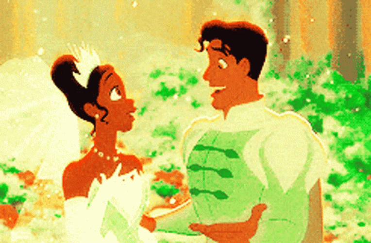 Princess And The Frog Tiana Naveen Wedding GIF
