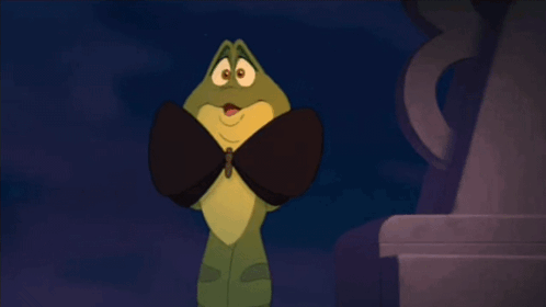 Princess And The Frog With Bow Tie GIF