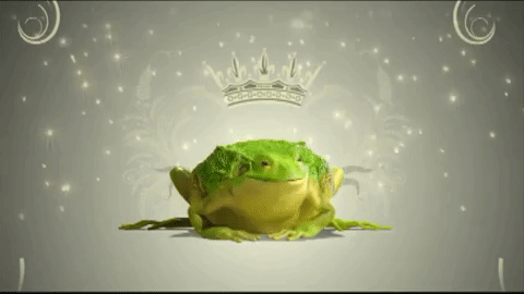 Princess And The Frog With Crown GIF