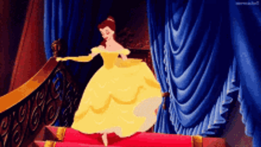 Princess Belle Beauty And The Beast Disney Movie GIF