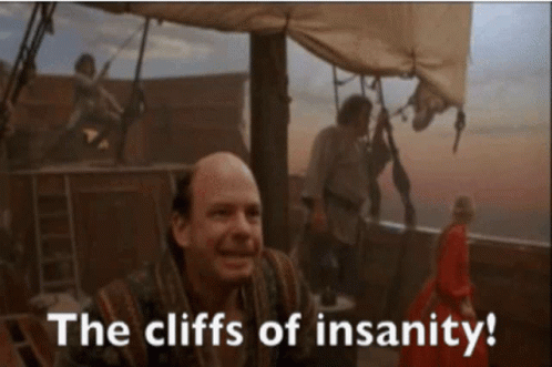 Princess Bride The Cliffs Of Insanity GIF