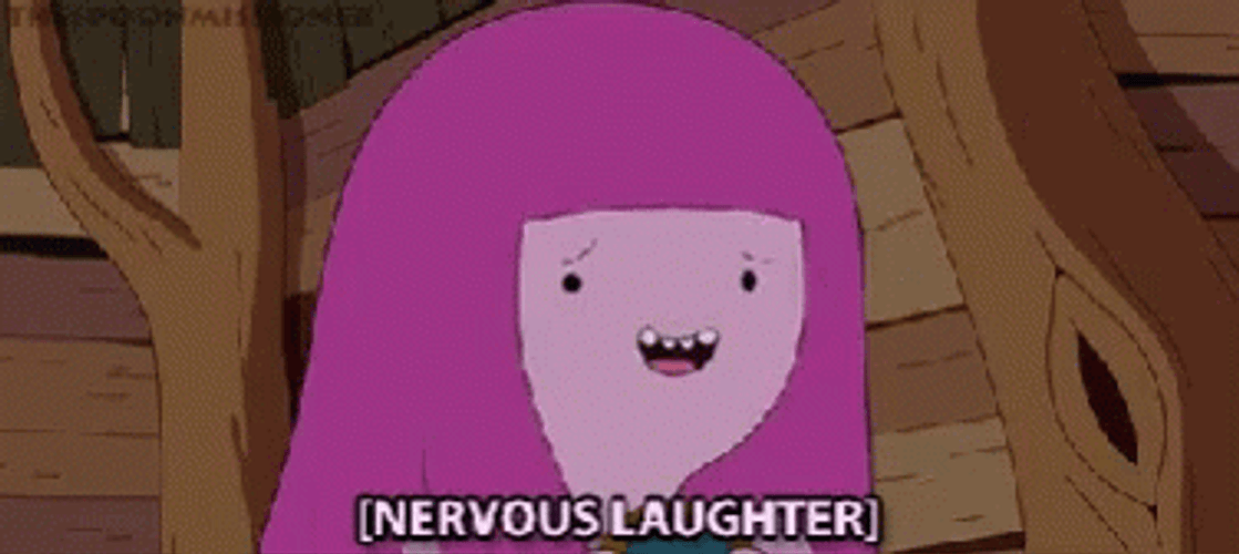 Princess Bubblegum Nervous Laugh GIF