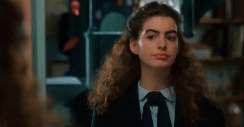 Princess Diaries Anne Hathaway Thick Eyebrows GIF