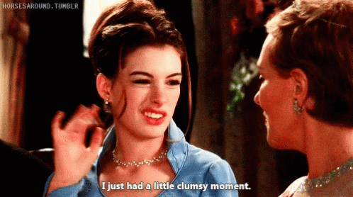 Princess Diaries Mia Thermopolis Little Clumsy Moment GIF