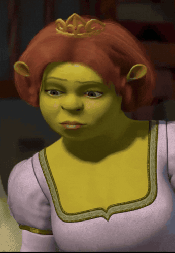 Princess Fiona Wearing Tiara GIF