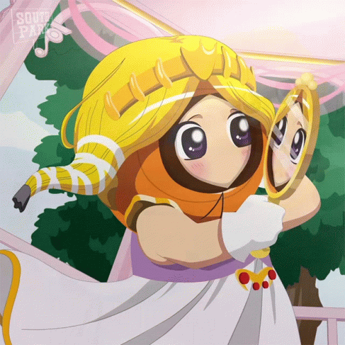 Princess Kenny Beautiful Mirror GIF