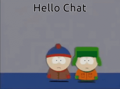 Princess Kenny Hello Chat GIF