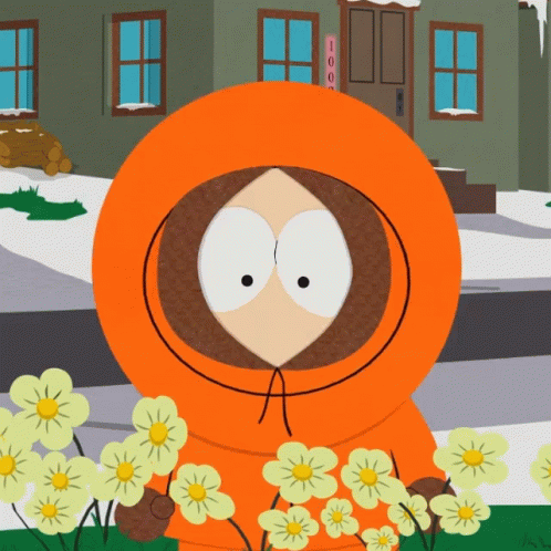 Princess Kenny Smelling Flowers GIF