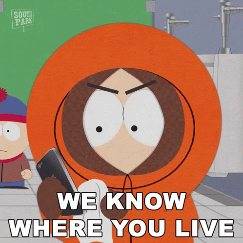 Princess Kenny We Know Where You Live GIF