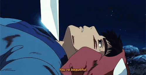 Ashitaka Admiring Princess Mononoke GIF