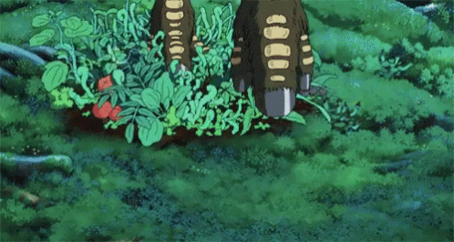 Princess Mononoke Forest God Footstep GIF
