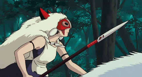 Hunting Princess Mononoke GIF