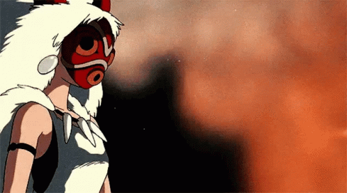 Princess Mononoke Mask GIF