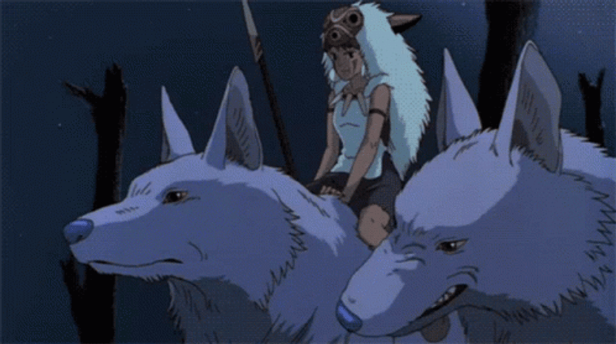 Princess Mononoke Moro Getting Angry GIF