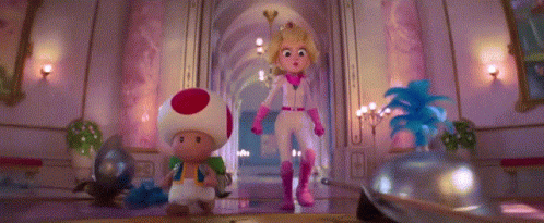 Princess Peach and Toad