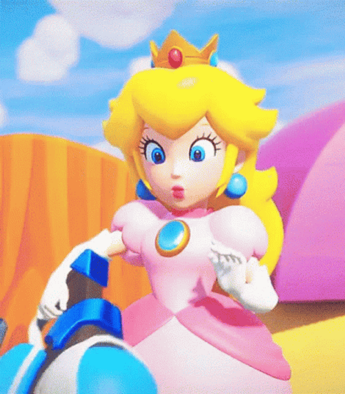 Princess Peach Day Dreaming GIF