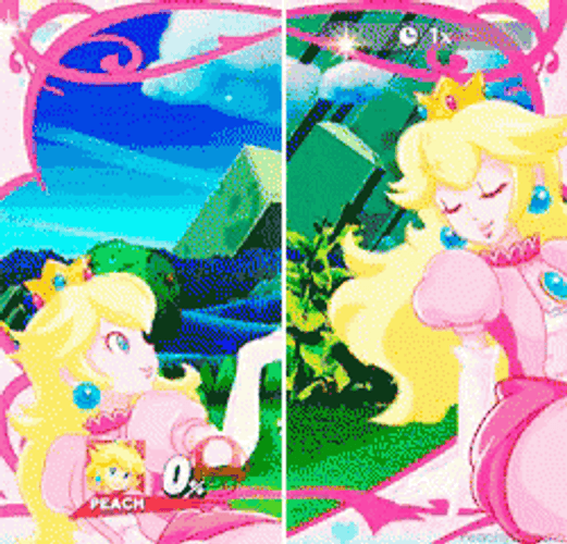 Princess Peach In Game GIF