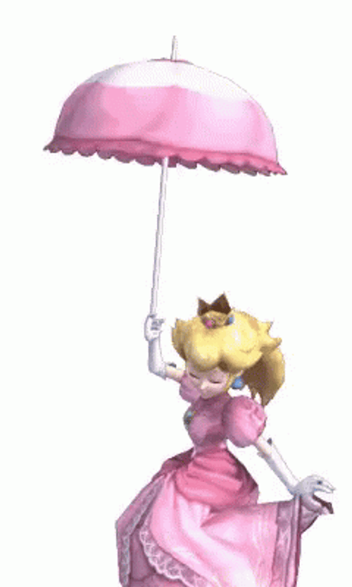 Princess Peach Umbrella GIF