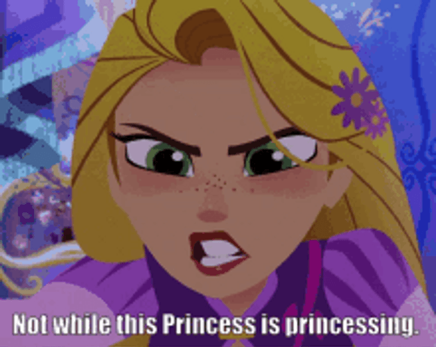 Princess Rapunzel Angry Tangled The Series Disney GIF