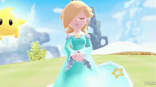 Princess Rosalina Curtsey Salute GIF