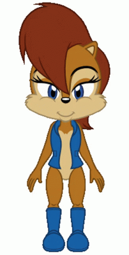 Princess Sally Acorn Spinning Around GIF
