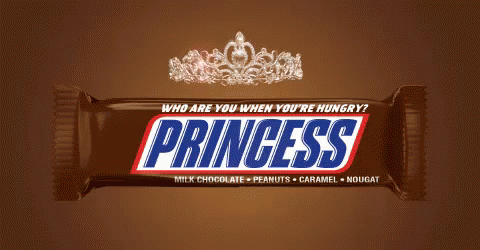 Princess Snickers Bar With Tiara
