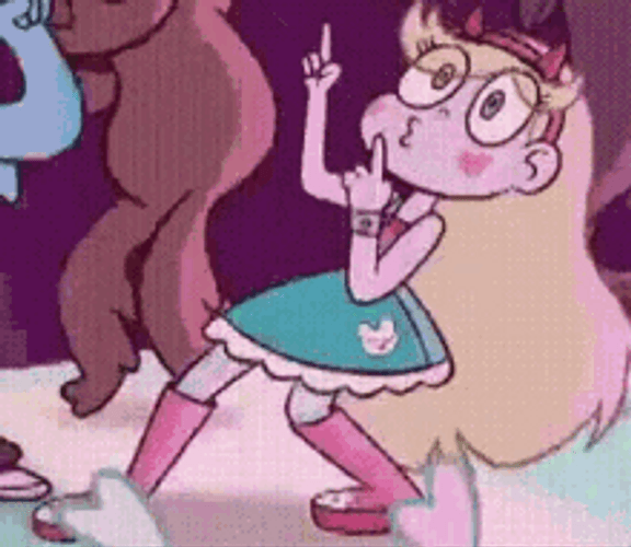 Princess Star Butterfly Party Dancing At Disco GIF