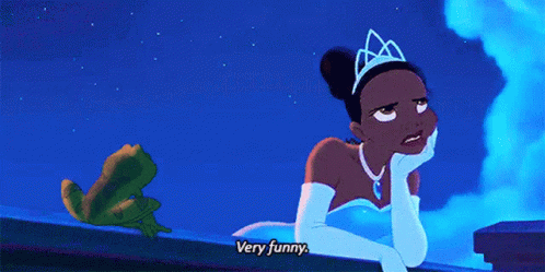 Princess Tells Frog Very Funny GIF