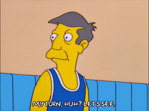Principal Skinner Coaching Basketball GIF