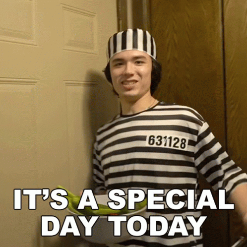 Prisoner Man With Special Day GIF