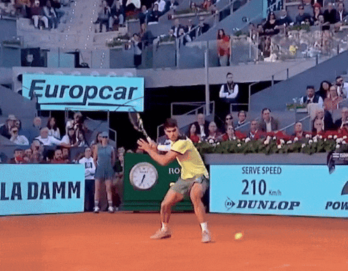Professional Tennis Player Swing And A Miss GIF