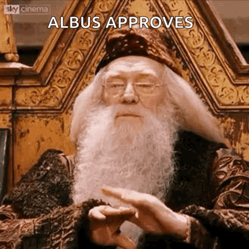 Professor Albus Dumbledore Approves GIF