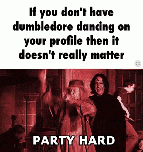 Professor Albus Dumbledore Party Hard Meme GIF