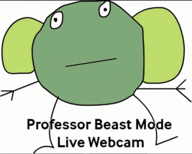 Professor Beast Mode Live Webcam GIF