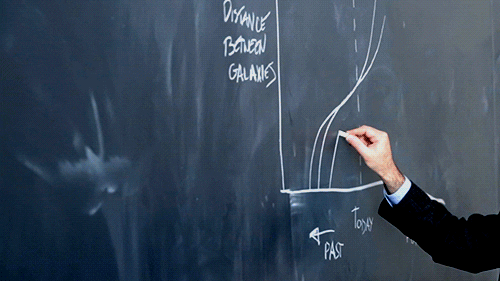 Professor Proton Writing On A Board GIF