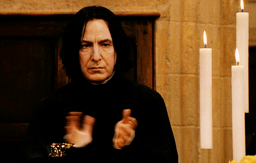 Professor Severus Snape Clapping Meme GIF