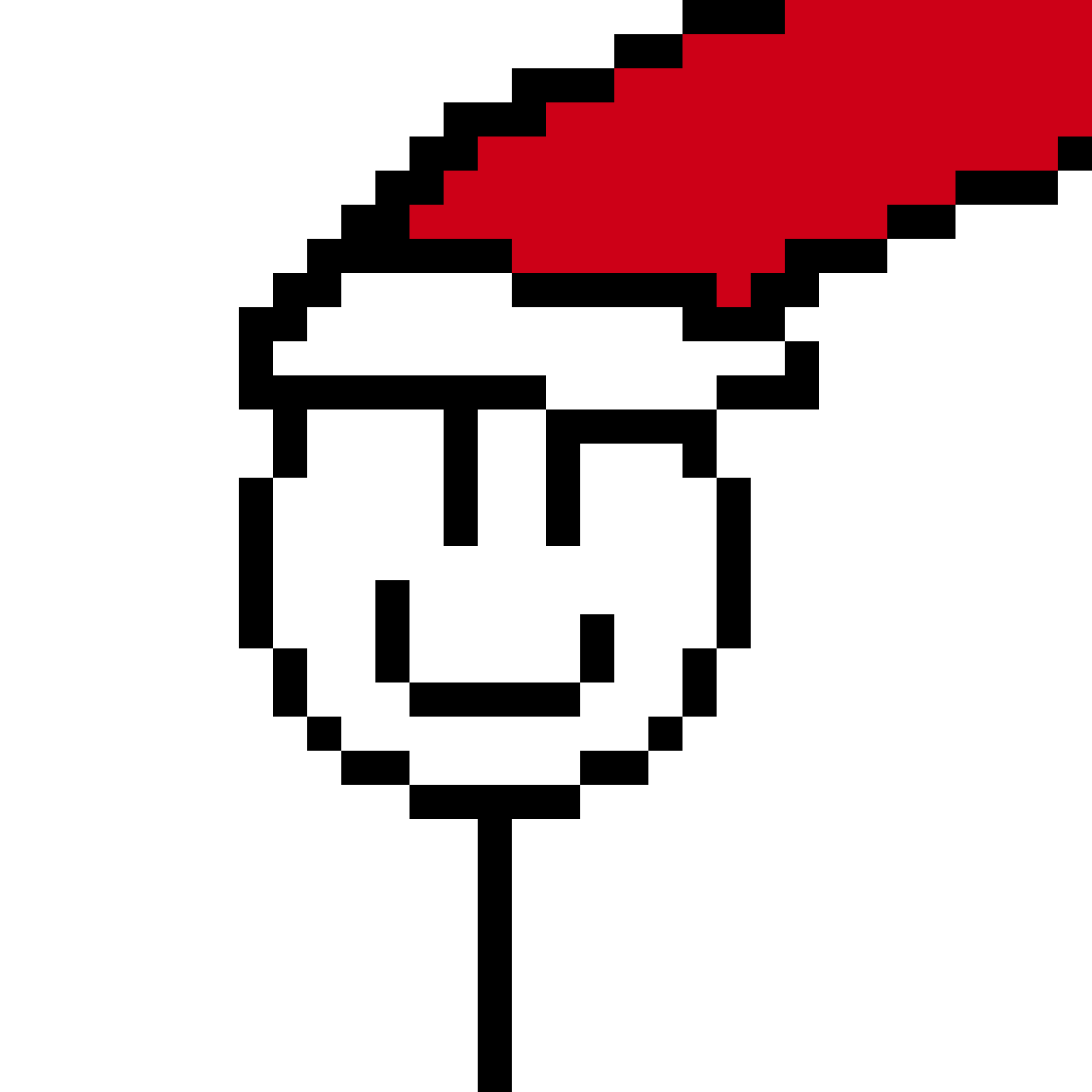 Profile Pic Stick Man Santa Snowball Face GIF