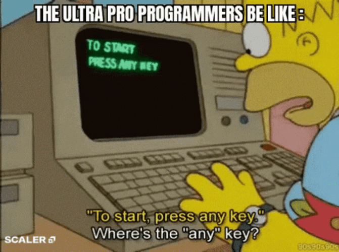 Programming Simpsons Press Any Key GIF