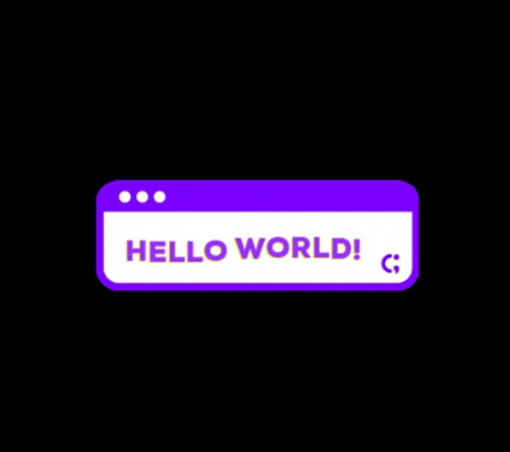 Programming Window Coding Hello World GIF