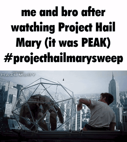 Project Hail Mary Poster With Giant Spider