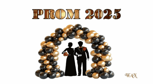 Prom 2025 Poster with Balloons