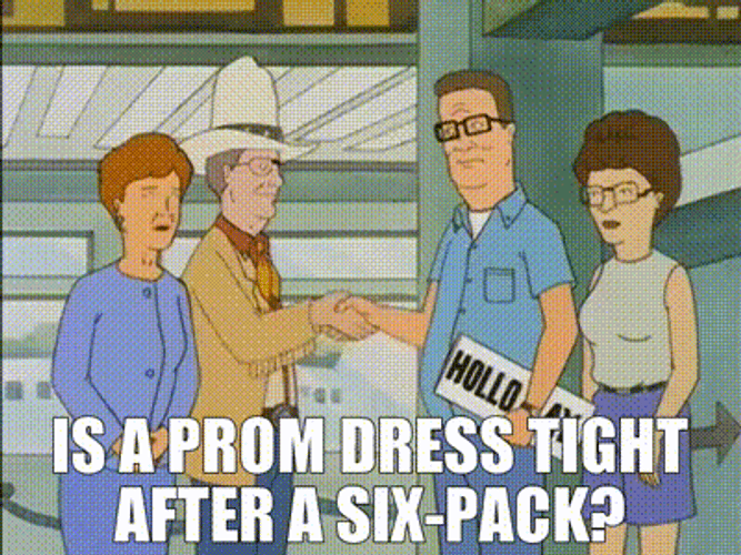 Prom Tight Dress King Of The Hill Handshake GIF