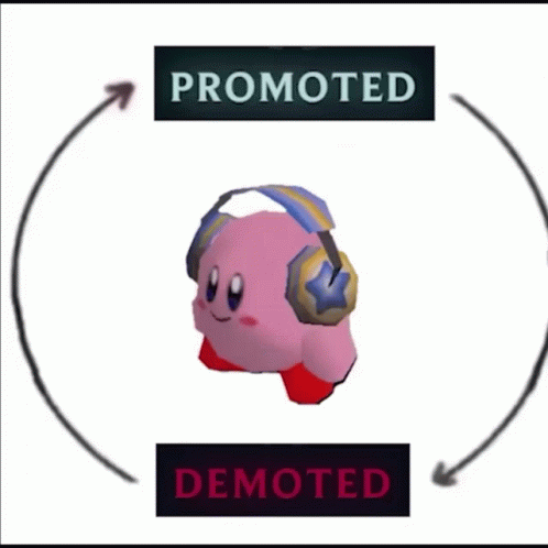 Promoted Demoted Kirby Music GIF