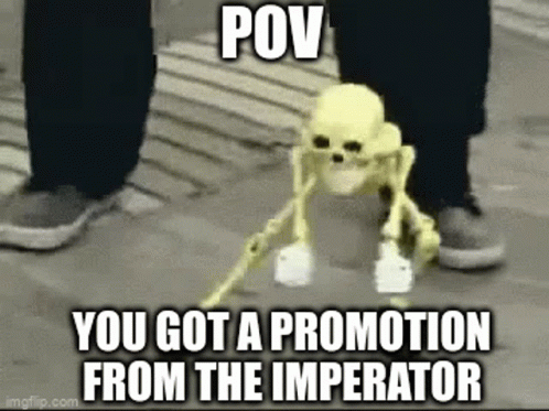 Promoted Skeleton Grooving Celebration Meme GIF