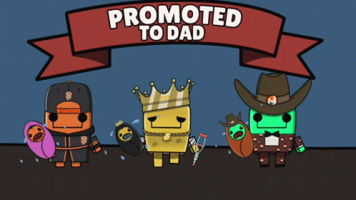 Promoted To Dad Cute King Cowboy GIF
