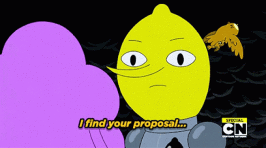 Proposal Unacceptable Earl Lemongrab GIF