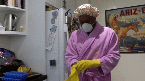 Protecting From Germs Wear Gloves GIF