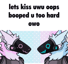 Protogen Kiss Boop Yiff GIF
