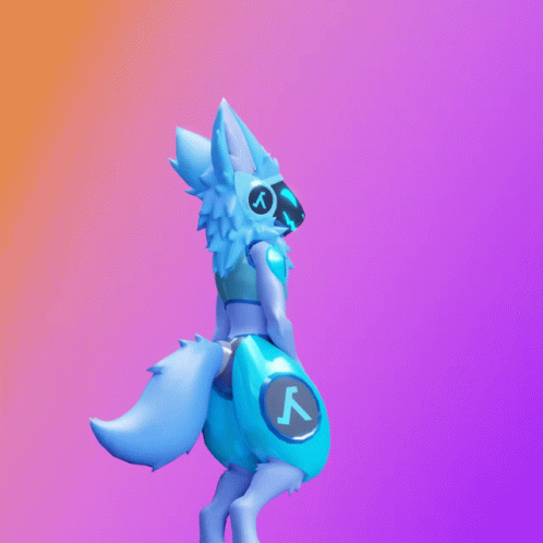 Protogen Ultraviolet Uno Reverse Card GIF